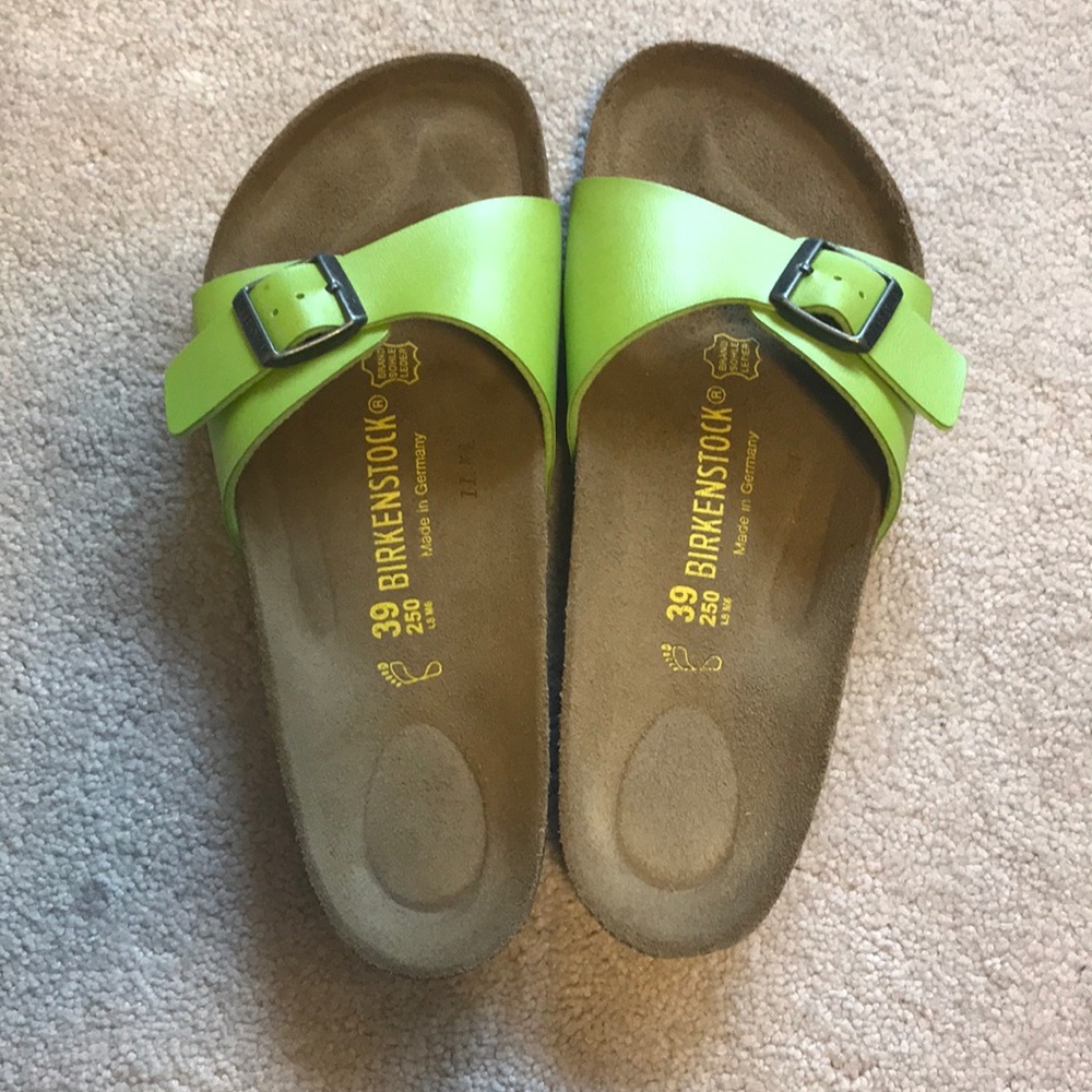 Green Birkenstock Madrid Sandals Size 39